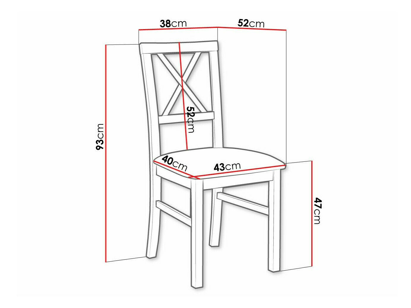 Krēsls Victorville 156 (Balts)