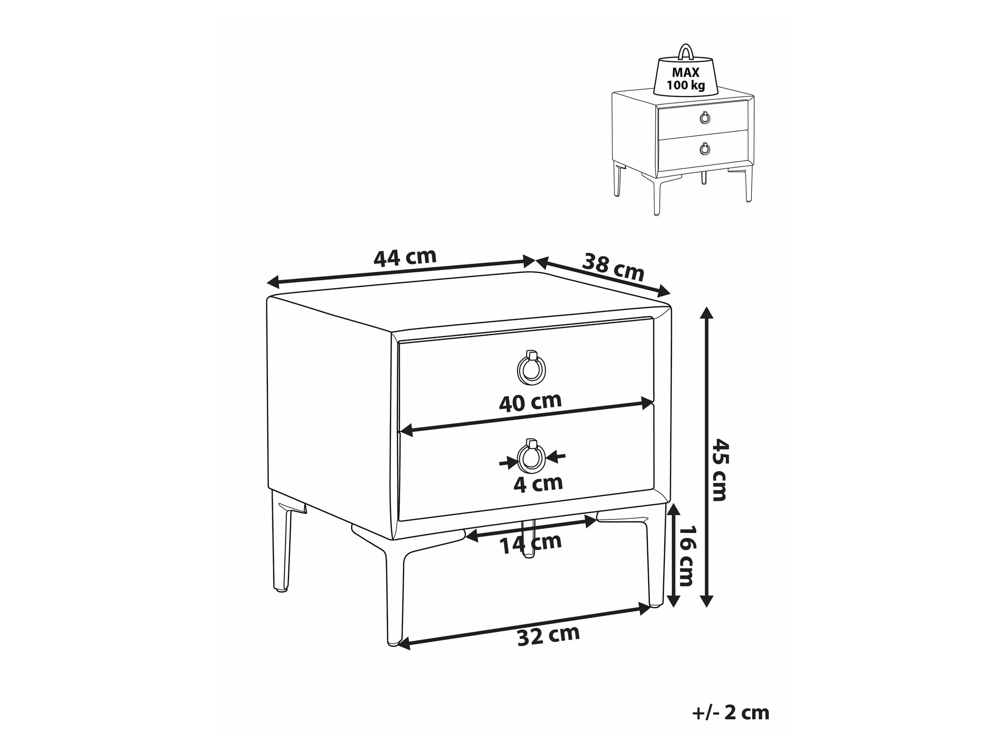 Naktsgaldiņš Berwyn 305 (Balts)