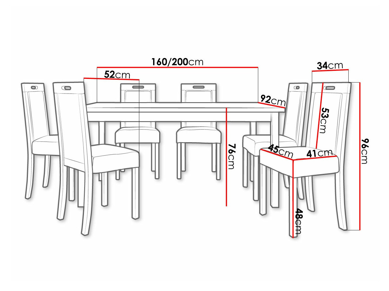 Обеденный гарнитур Victorville 262 (Орех)