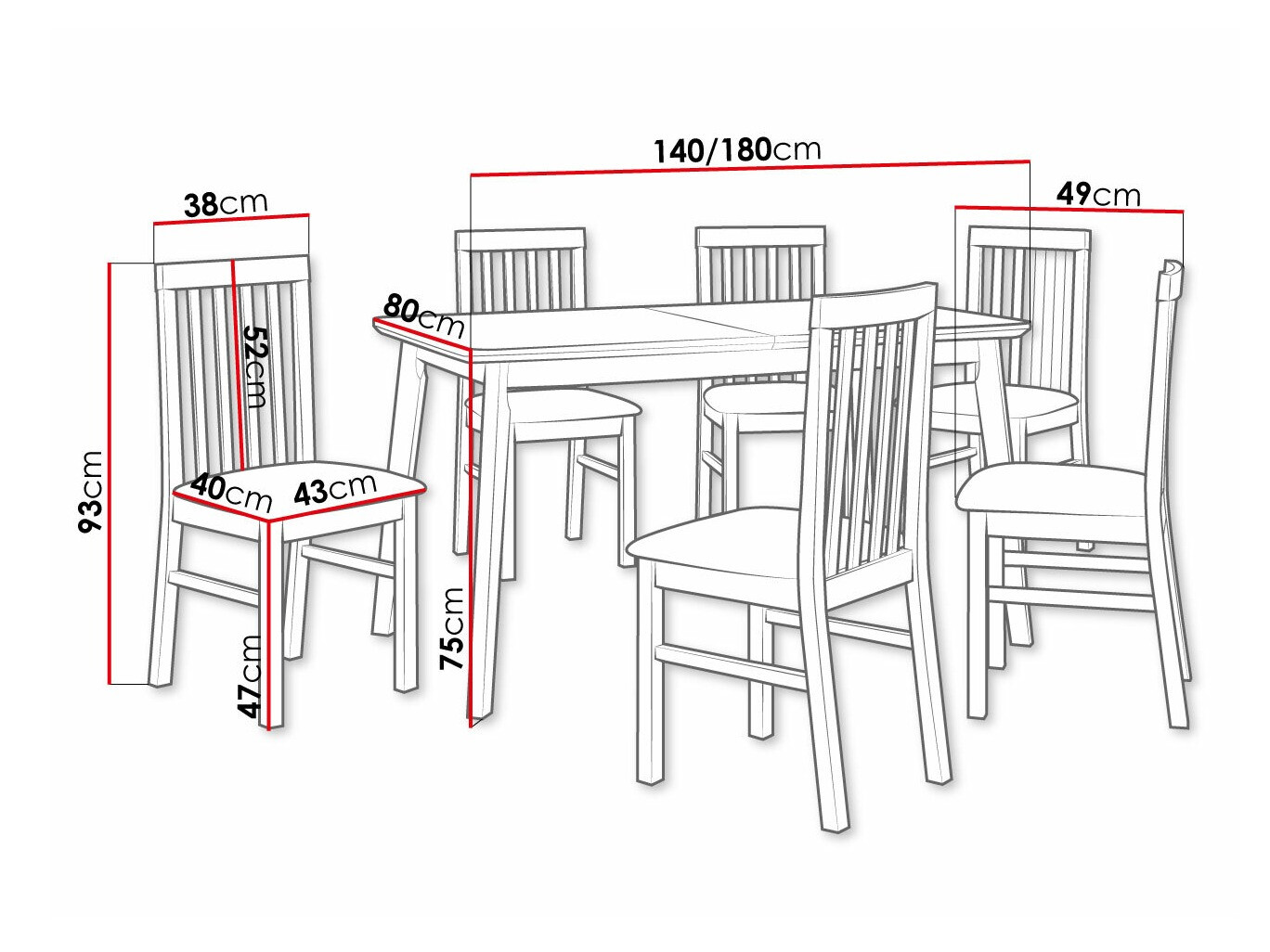 Обеденный гарнитур Victorville 267 (Белый)