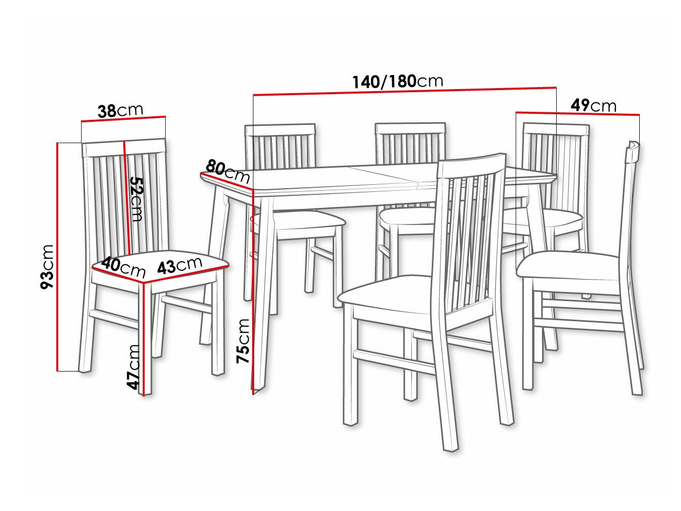 Обеденный гарнитур Victorville 267 (Белый)