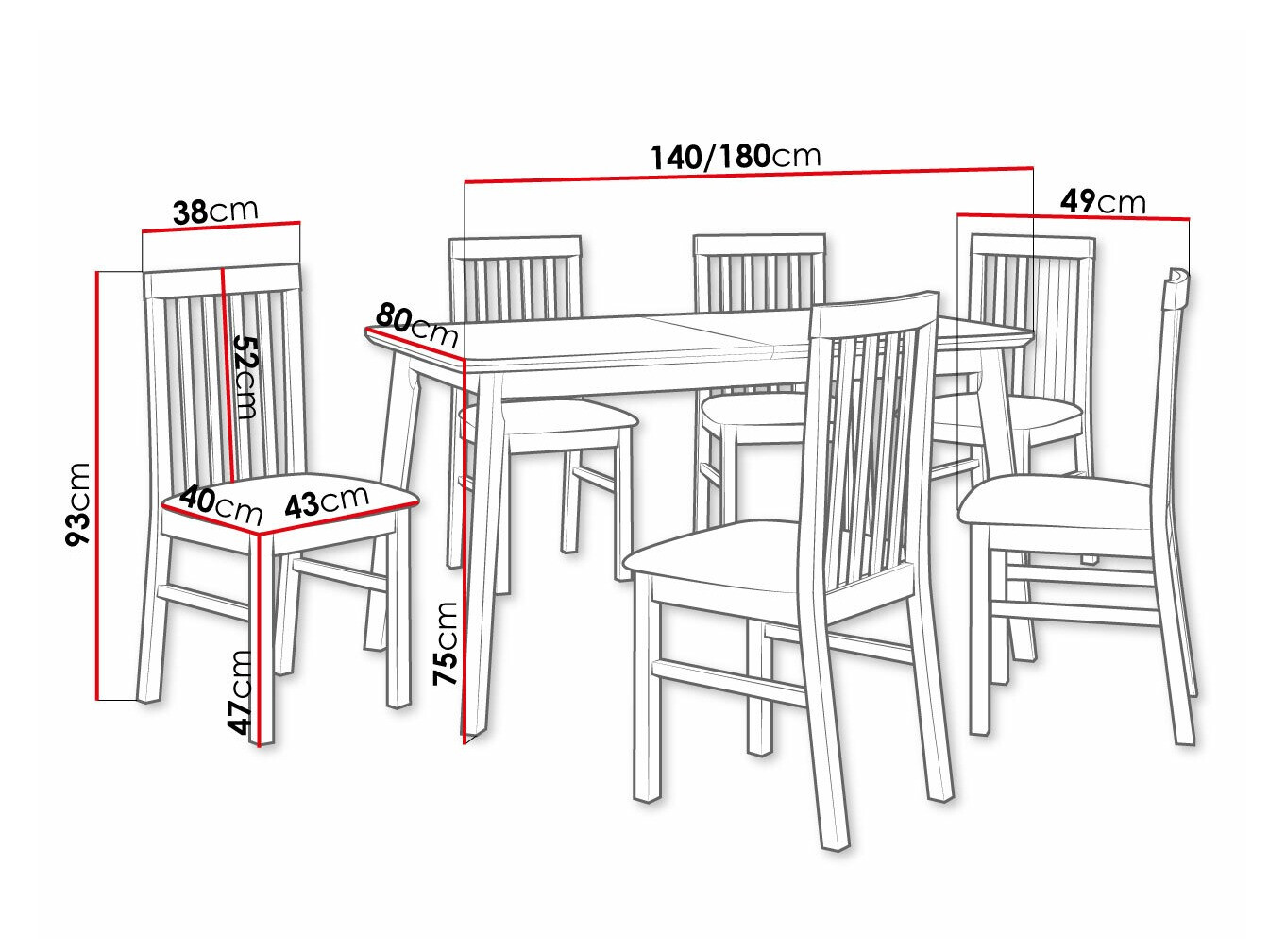 Обеденный гарнитур Victorville 267 (Белый)