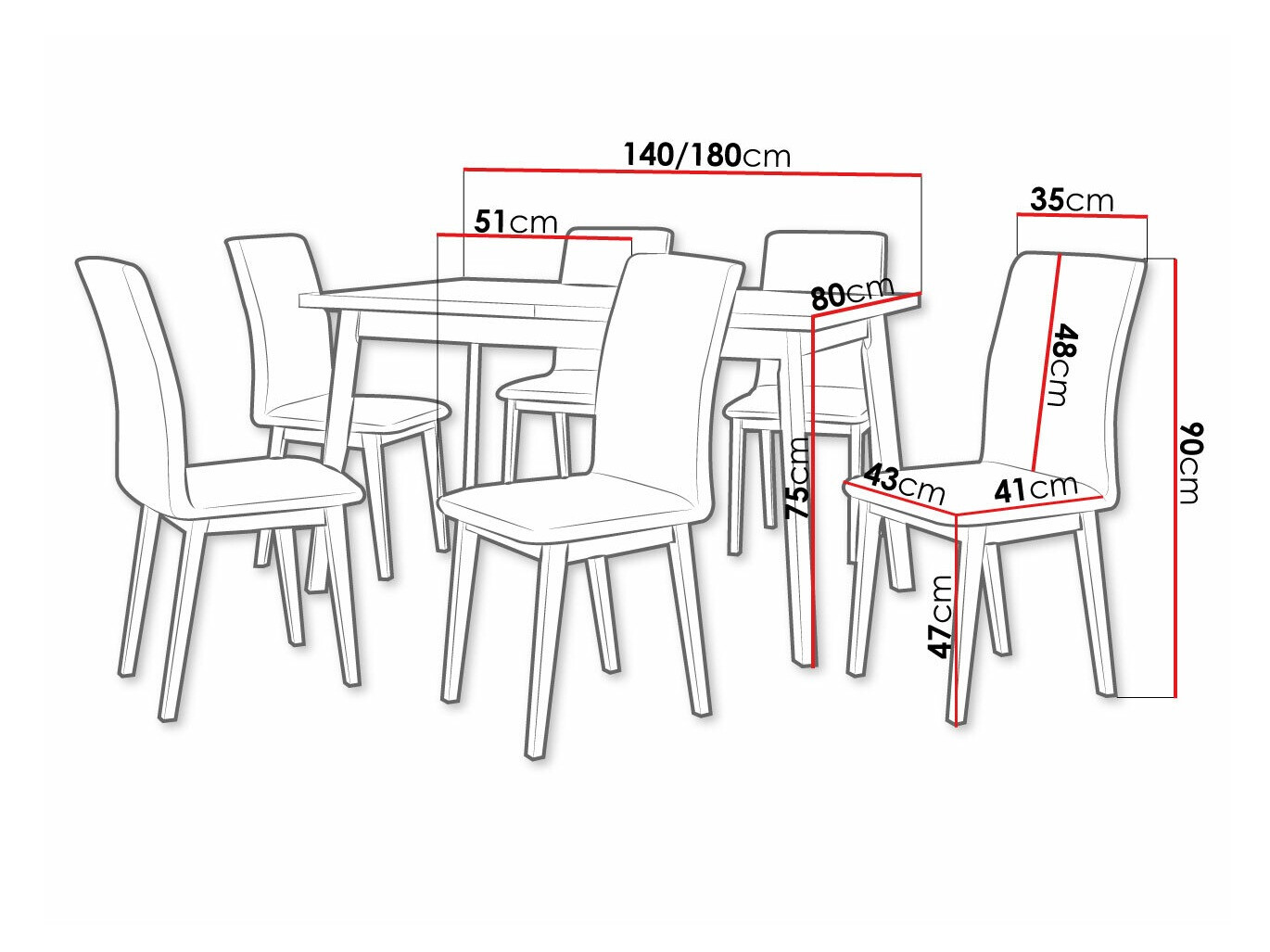 Обеденный гарнитур Victorville 288 (Artisan дуб + Чёрный)