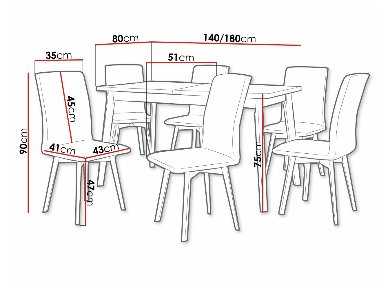 Обеденный гарнитур Victorville 291 (Внук дуб + Белый)
