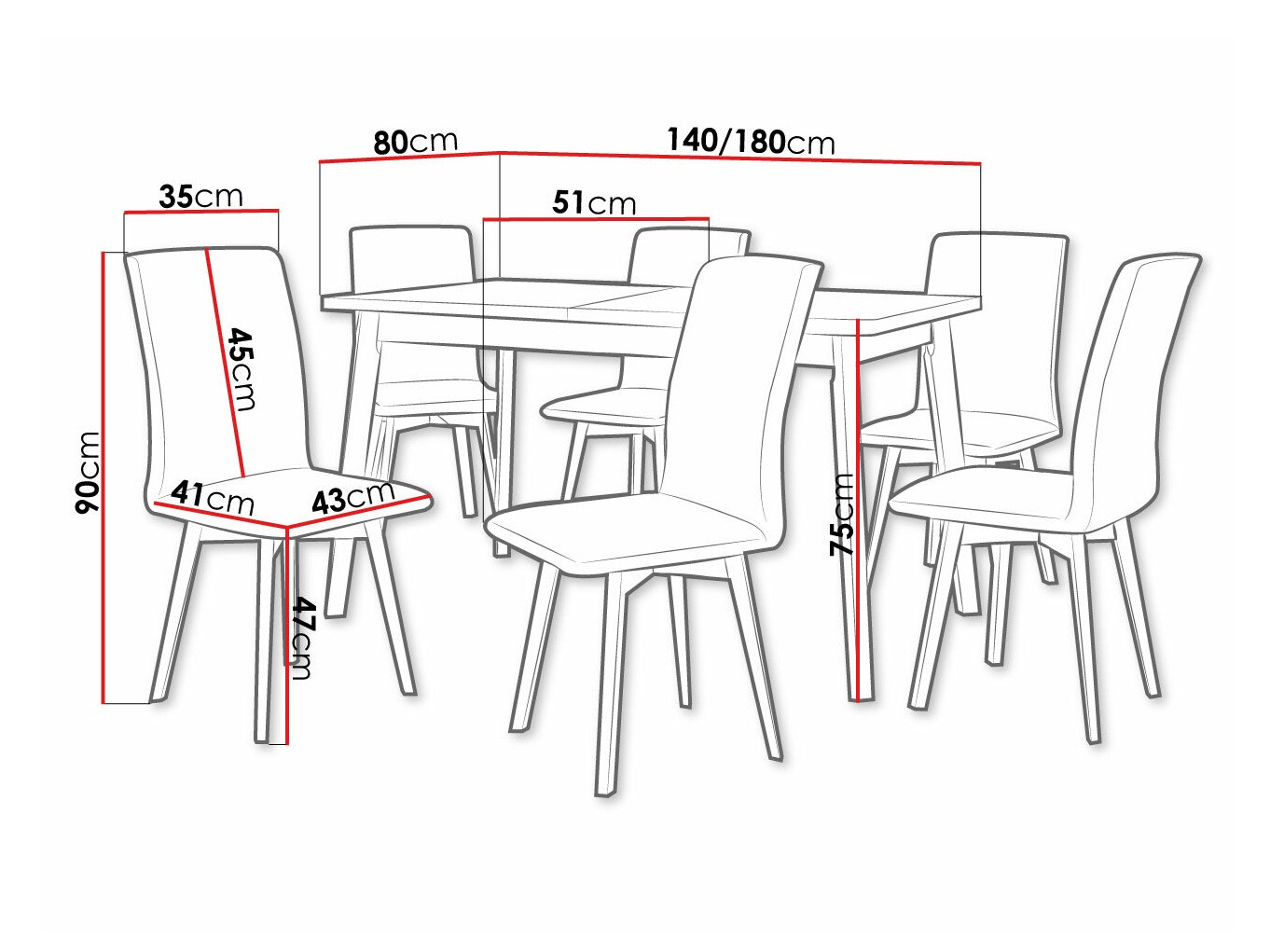 Обеденный гарнитур Victorville 292 (Сонома Дуб + Чёрный)