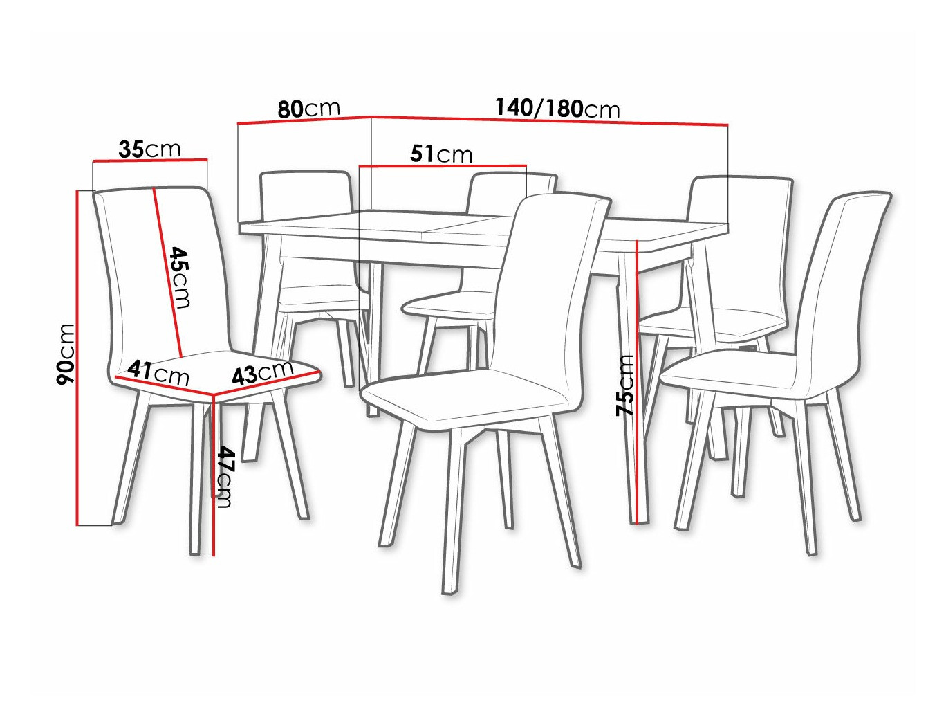 Обеденный гарнитур Victorville 292 (Внук дуб + Чёрный)