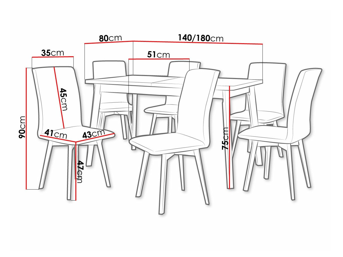 Обеденный гарнитур Victorville 292 (Внук дуб + Чёрный)