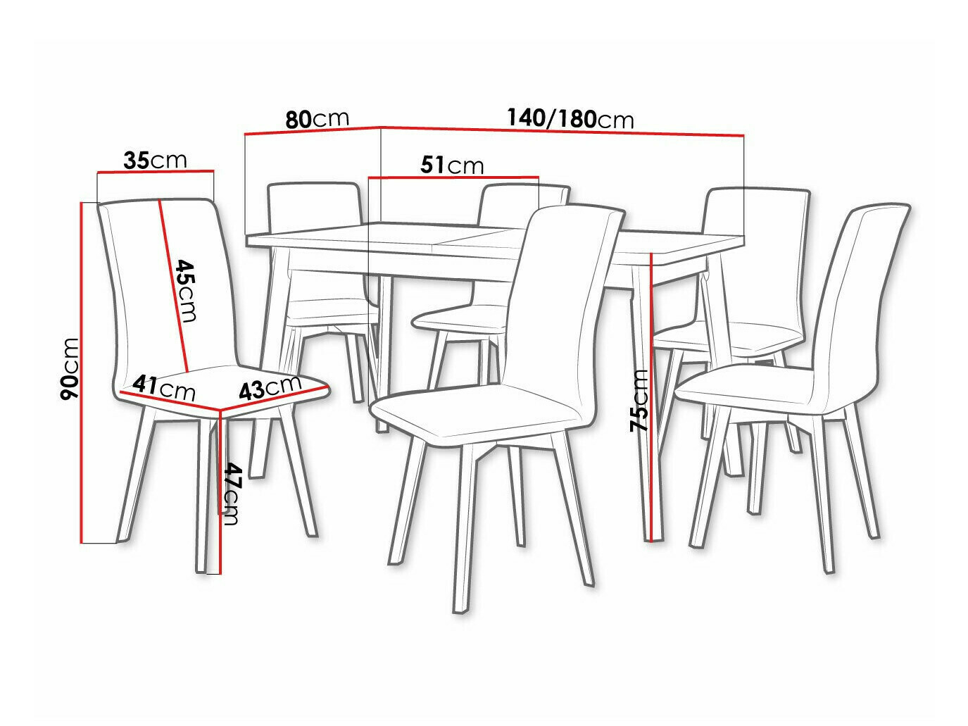 Обеденный гарнитур Victorville 323 (Сонома Дуб)