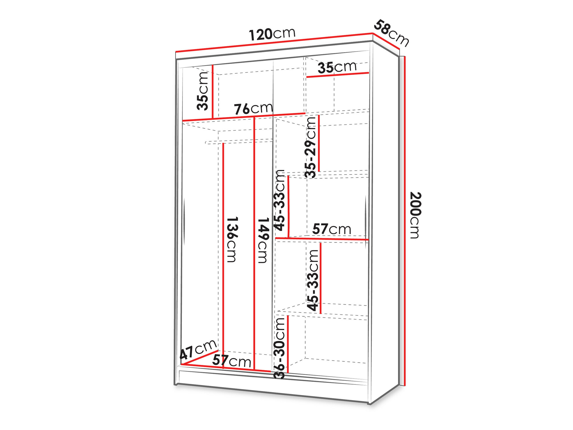 Шкаф Closico 148 (Сонома Дуб)