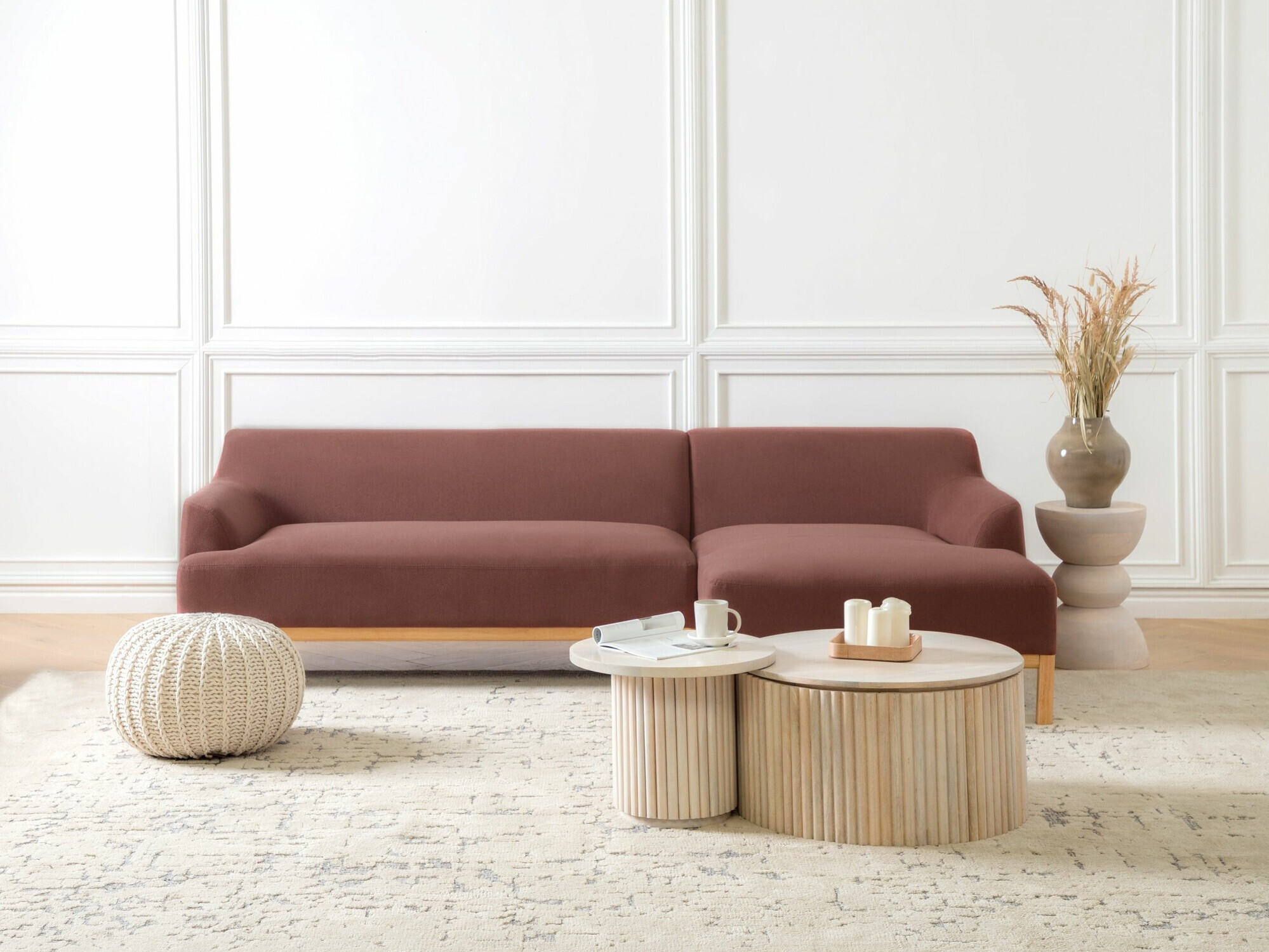 Угловой диван Berwyn 2229 (Dusty-розовый)