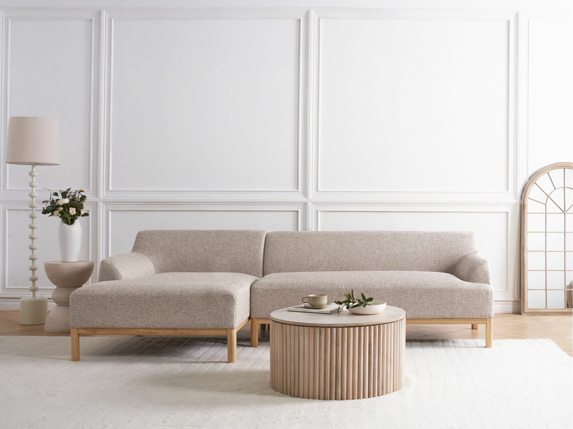 Угловой диван Berwyn 2229 (Светло-коричневый)