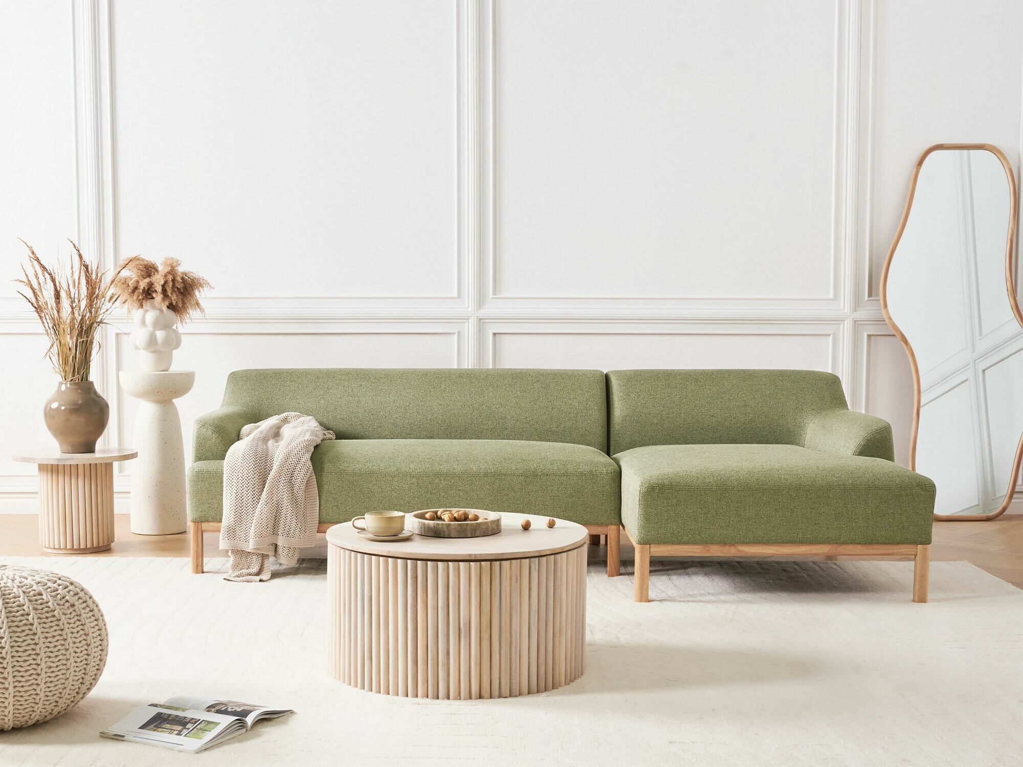 Угловой диван Berwyn 2229 (Зелёный)