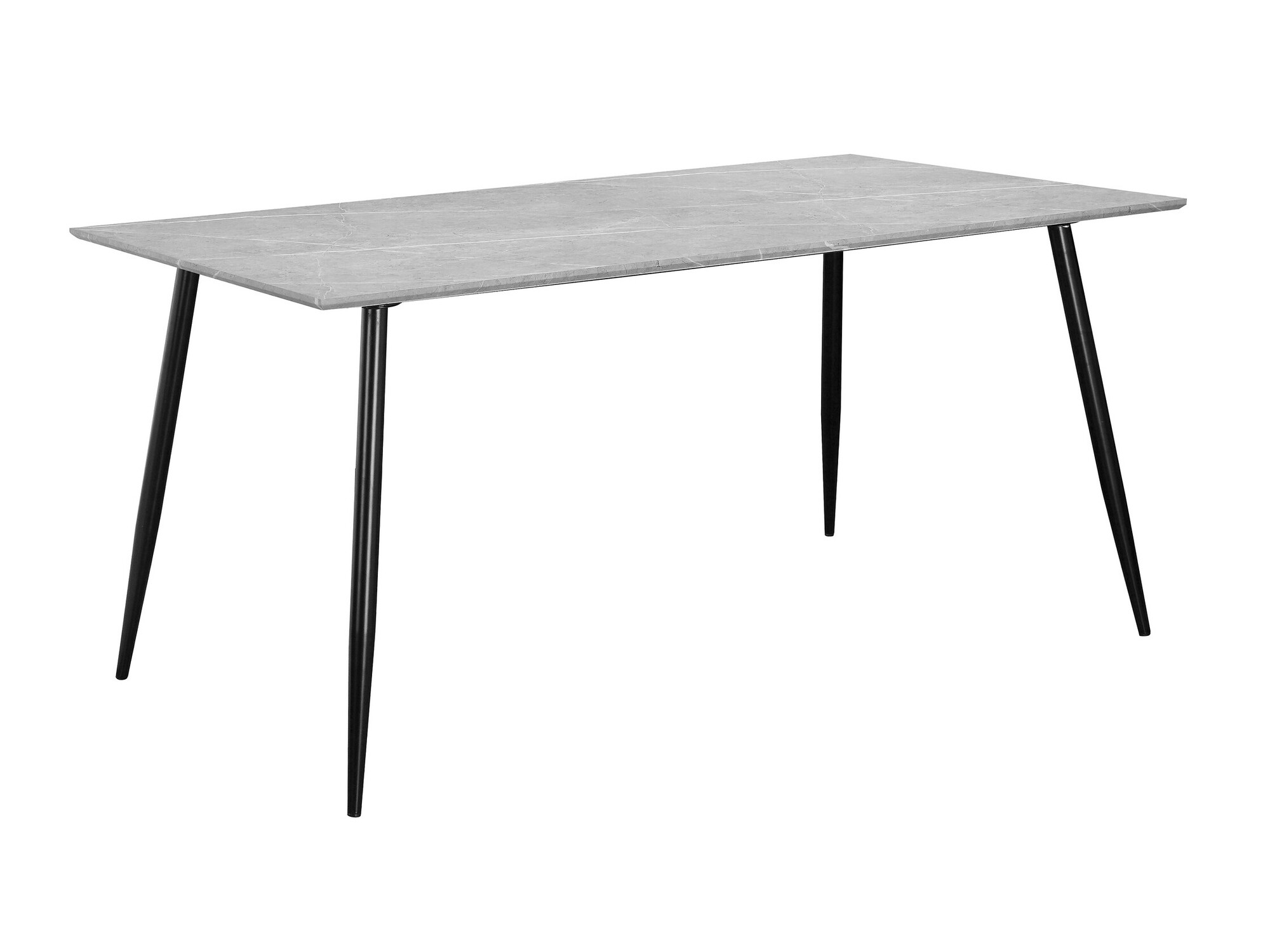 Cтол Denton 762 (Серый мрамор + Чёрный)