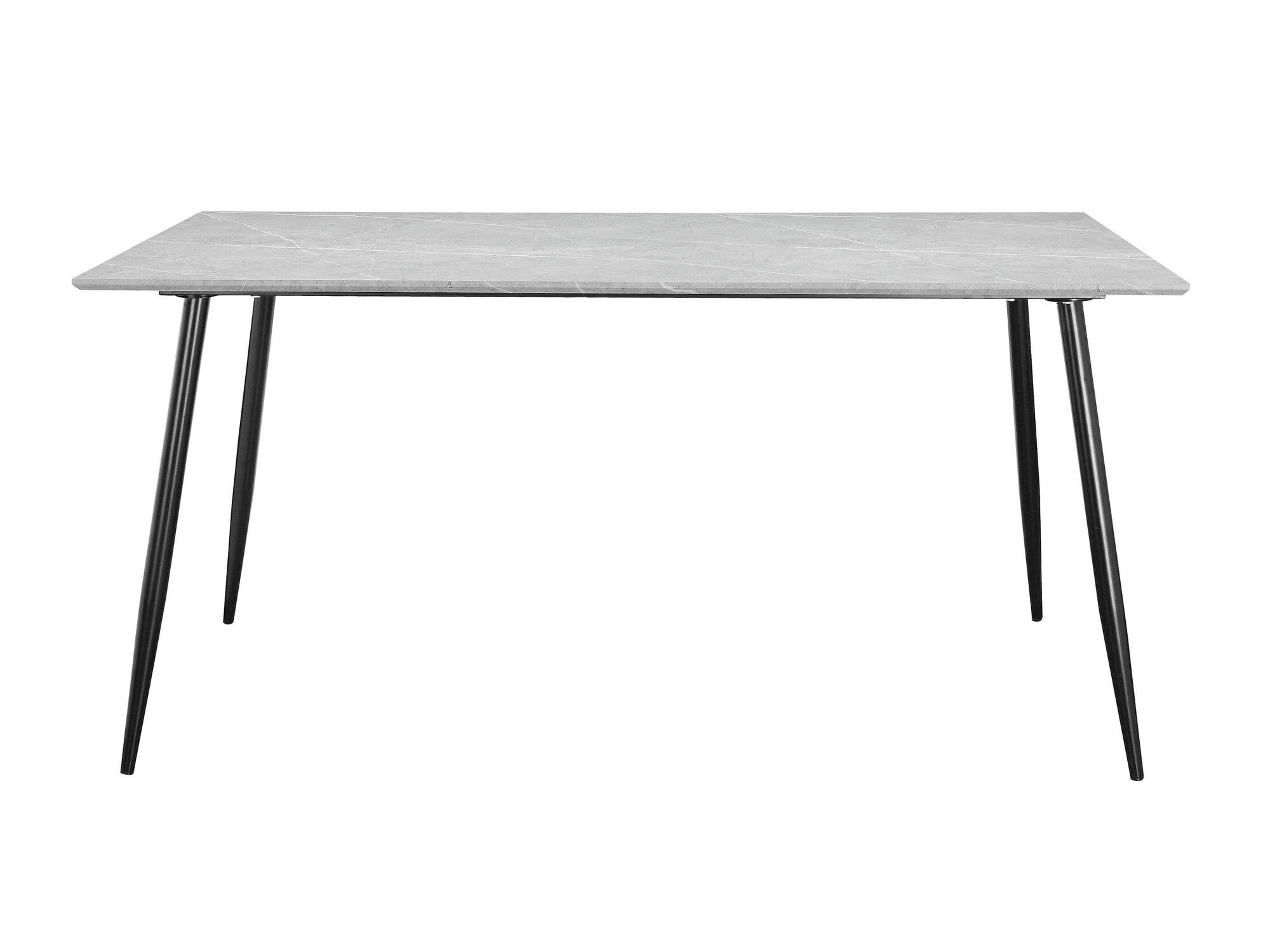 Cтол Denton 762 (Серый мрамор + Чёрный)