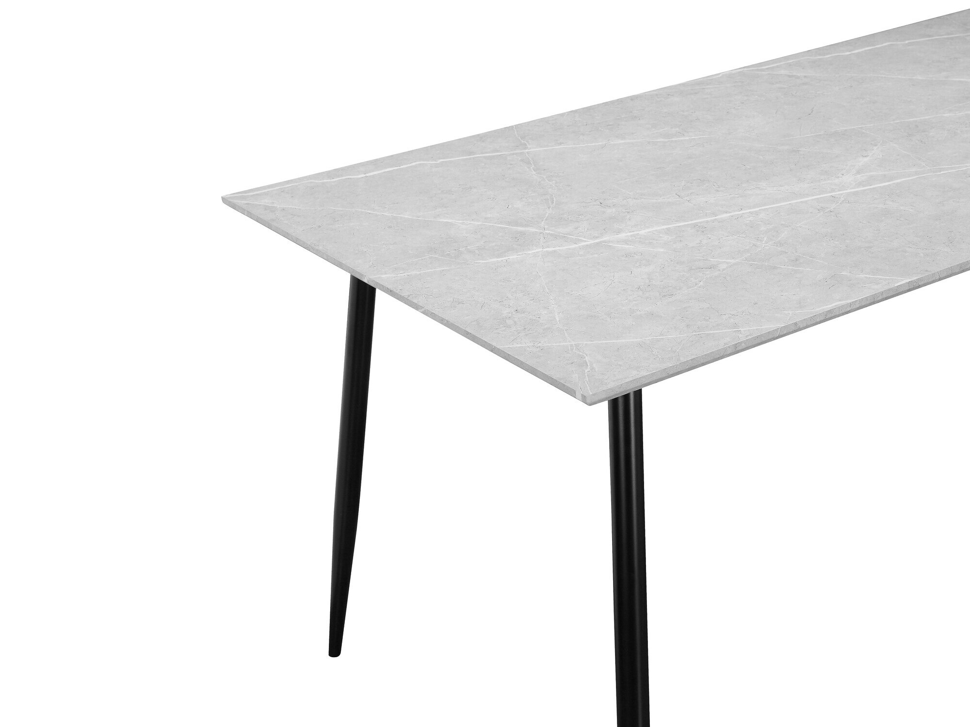 Cтол Denton 762 (Серый мрамор + Чёрный)