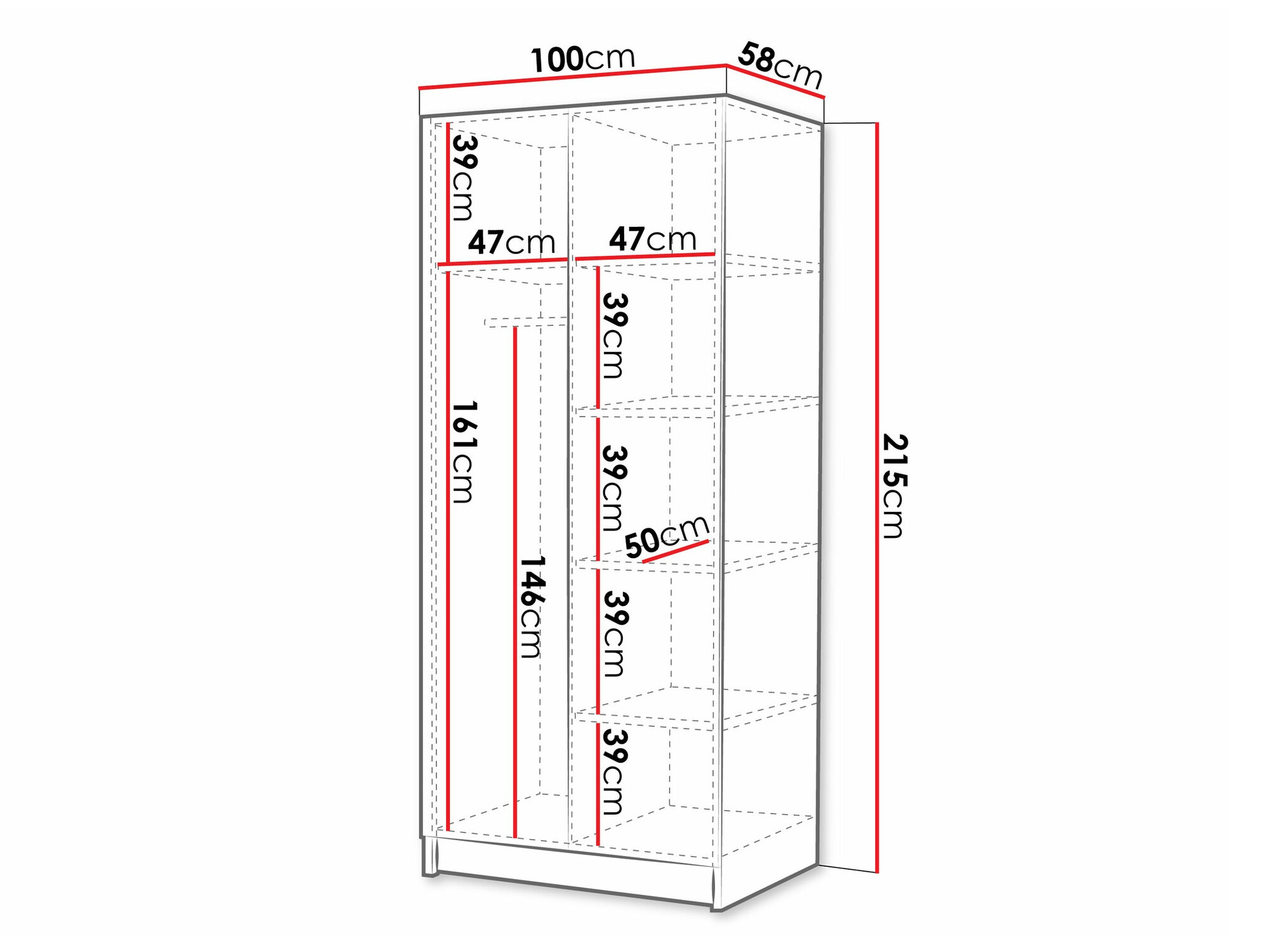 Шкаф Closico 193 (Светлое дерево + Золотой)