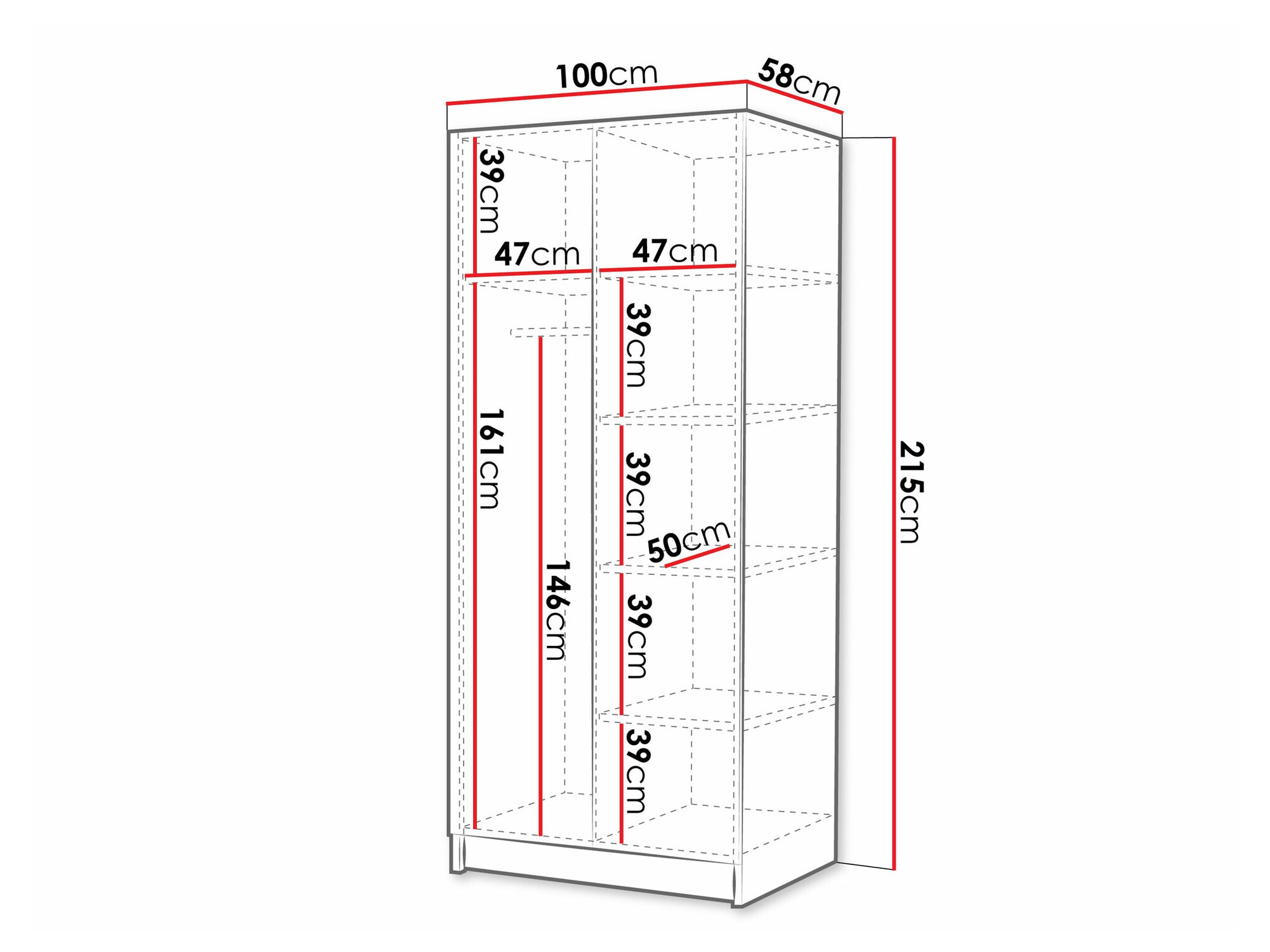 Шкаф Closico 195 (Lighдерево + Золотой)
