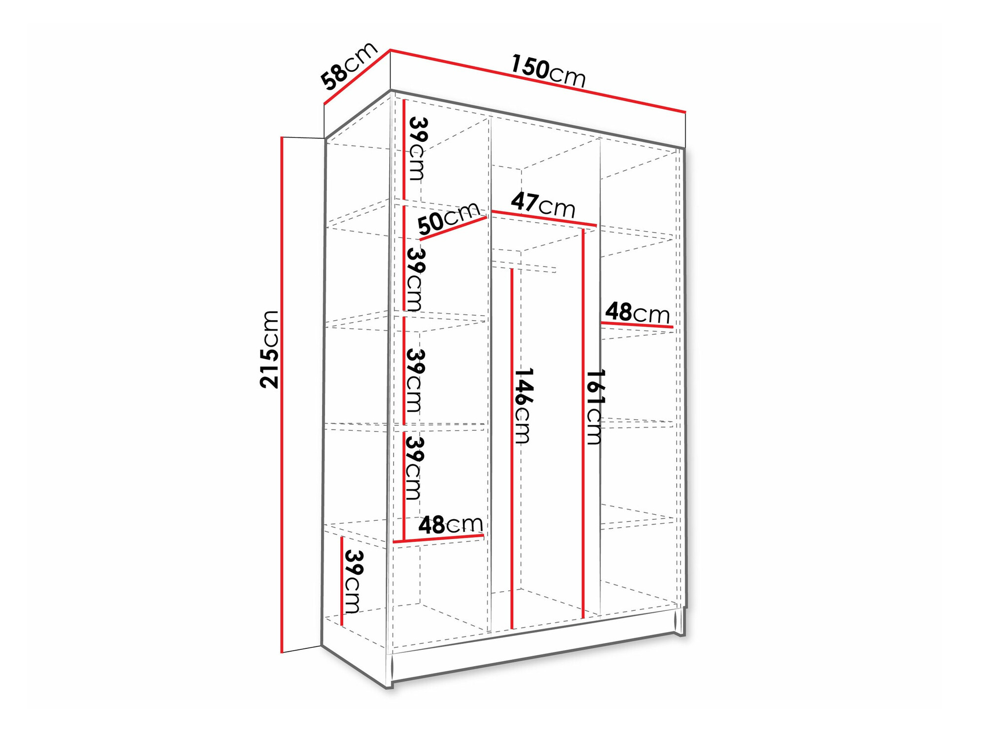 Шкаф Closico 197 (Светлое дерево + Золотой)