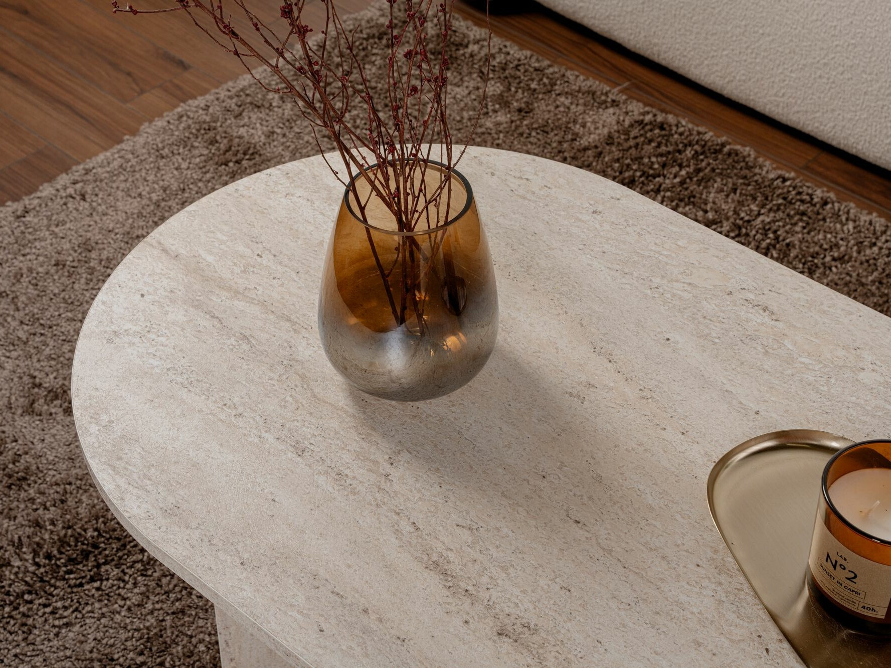 Журнальный столик Novato 111 (Светлый травертин)