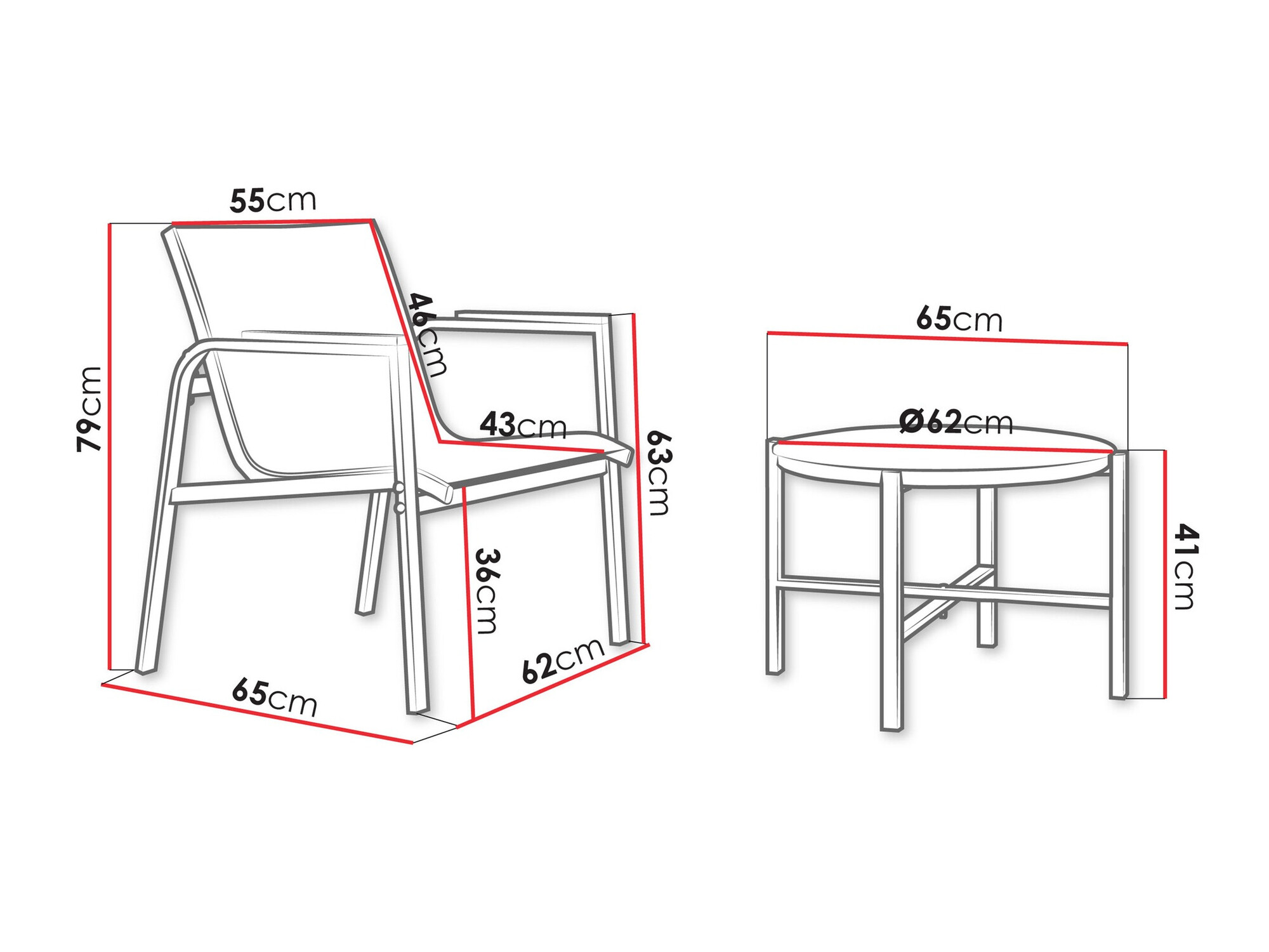 Balkona komplekts Richardson 134