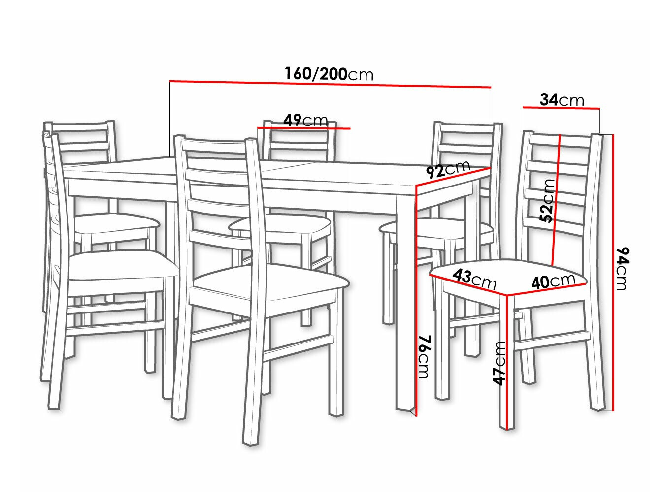 Ēdamistabas komplekts Victorville 307 (Rieksts)