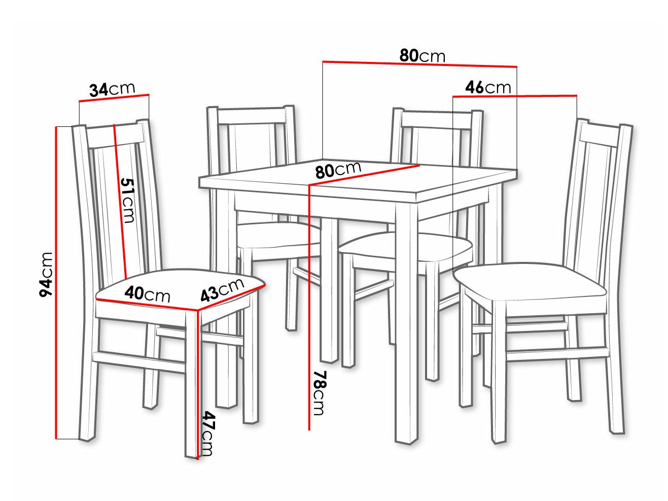 Ēdamistabas komplekts Victorville 310 (Rieksts)