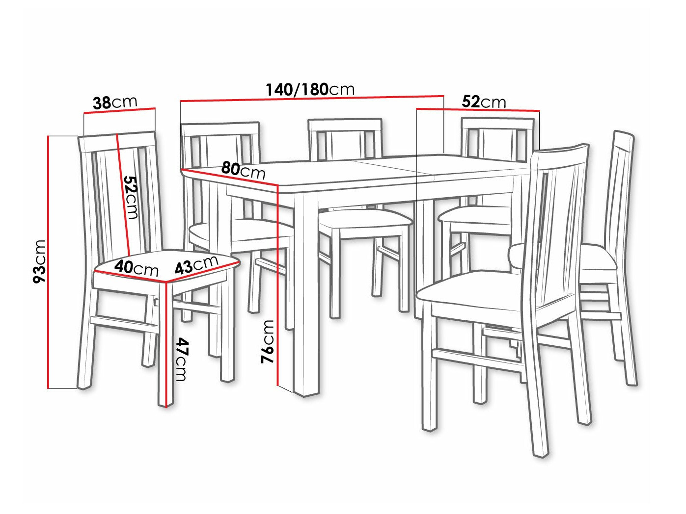 Ēdamistabas komplekts Victorville 311 (Alksnis)