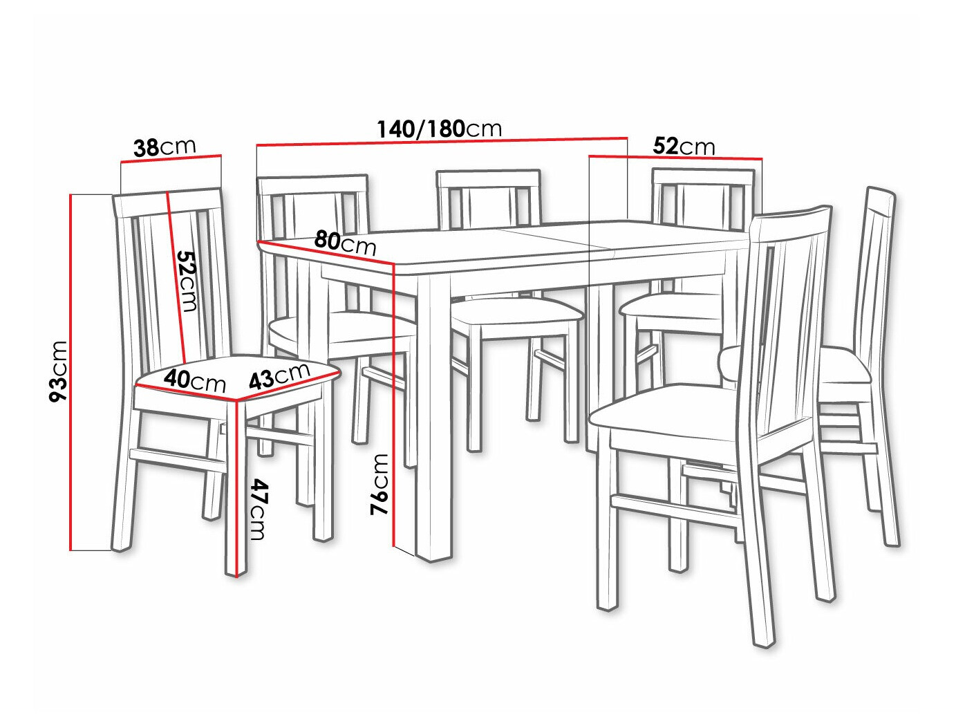 Ēdamistabas komplekts Victorville 311 (Rieksts)