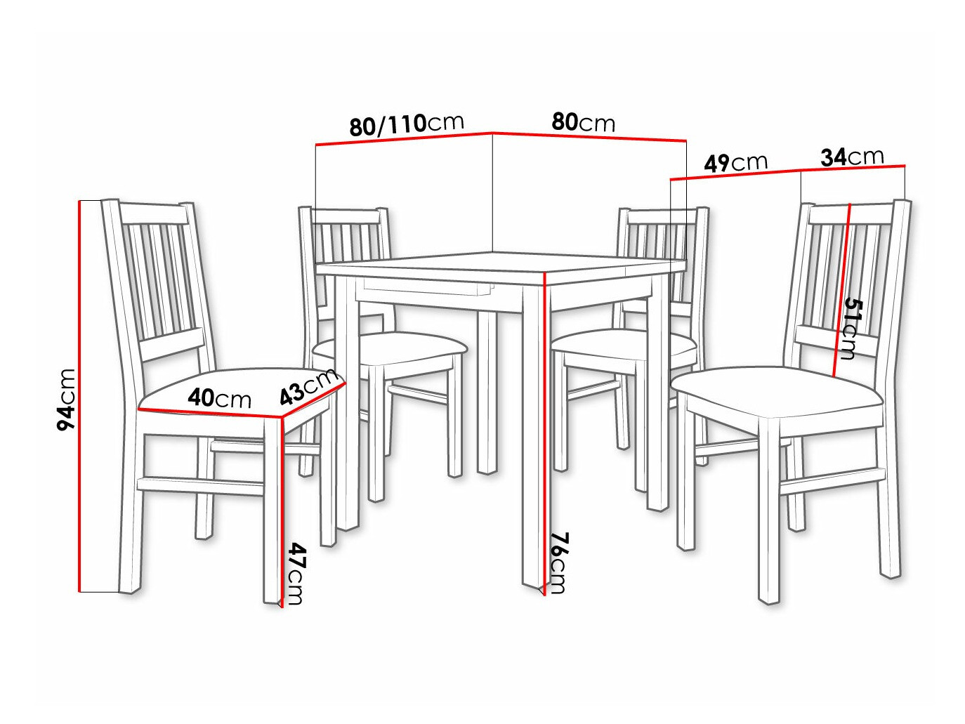 Ēdamistabas komplekts Victorville 314 (Sonomas ozols)