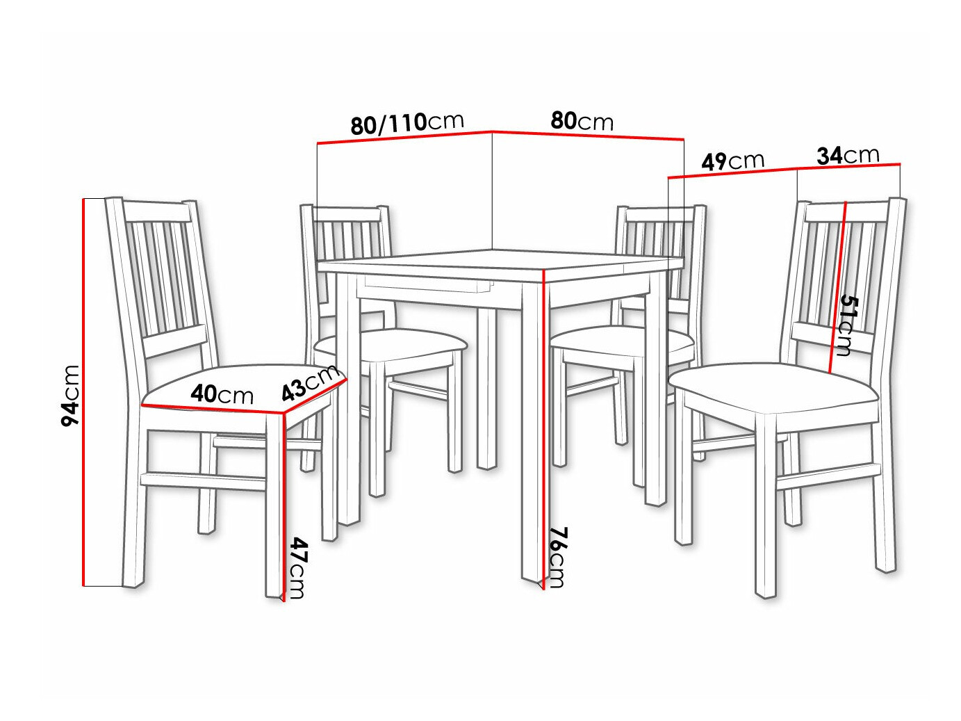 Ēdamistabas komplekts Victorville 314 (Sonomas ozols)