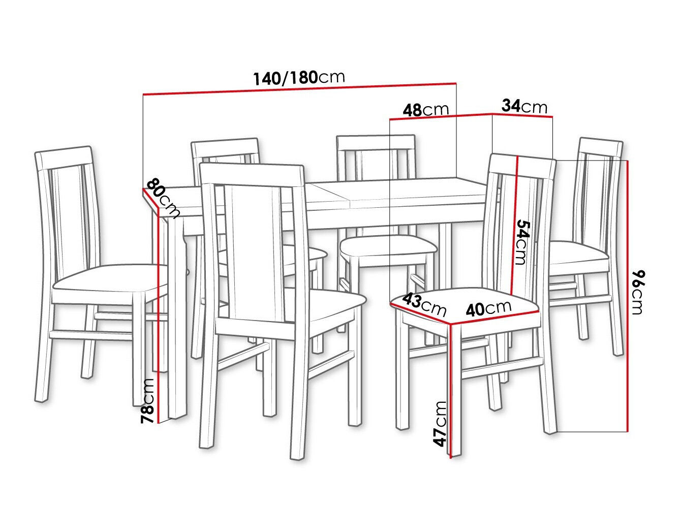 Ēdamistabas komplekts Victorville 315 (Balts)