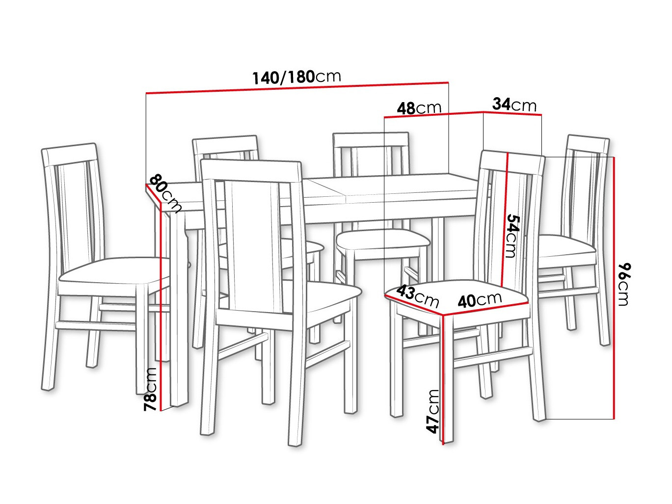 Ēdamistabas komplekts Victorville 315 (Rieksts)