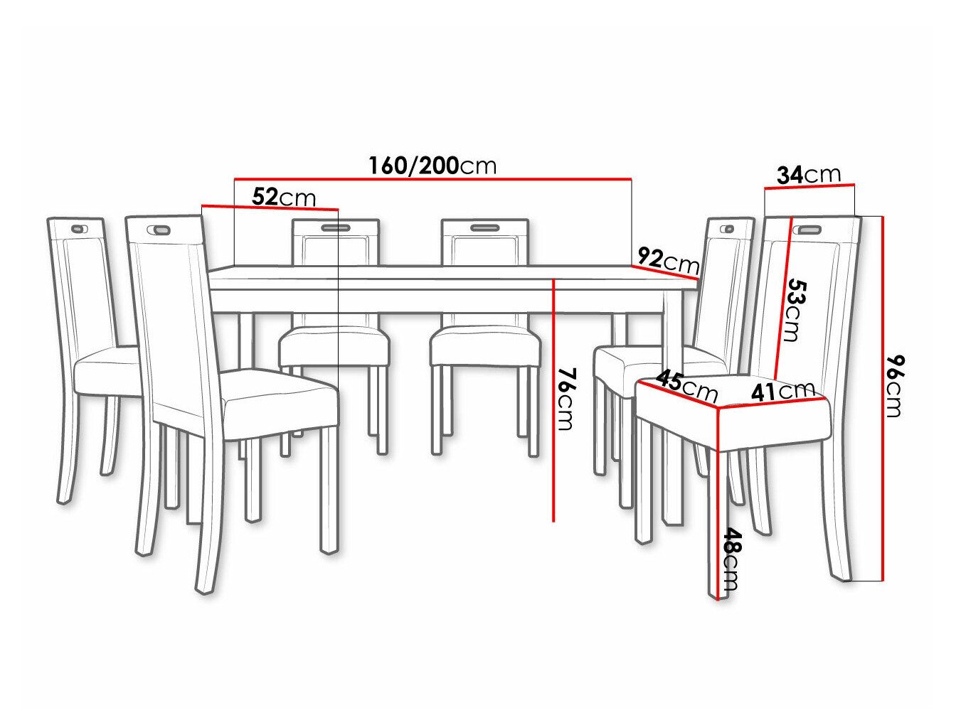 Обеденный гарнитур Victorville 308 (Орех)