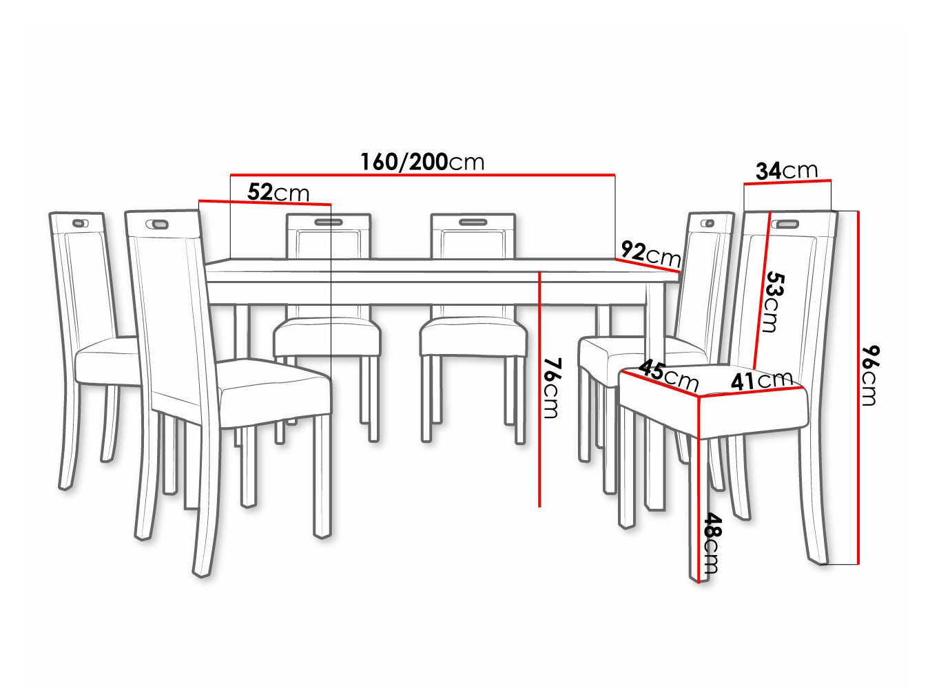 Обеденный гарнитур Victorville 308 (Орех)