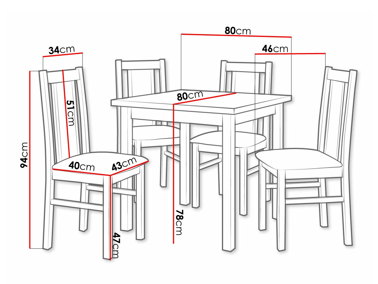 Обеденный гарнитур Victorville 310 (Белый)