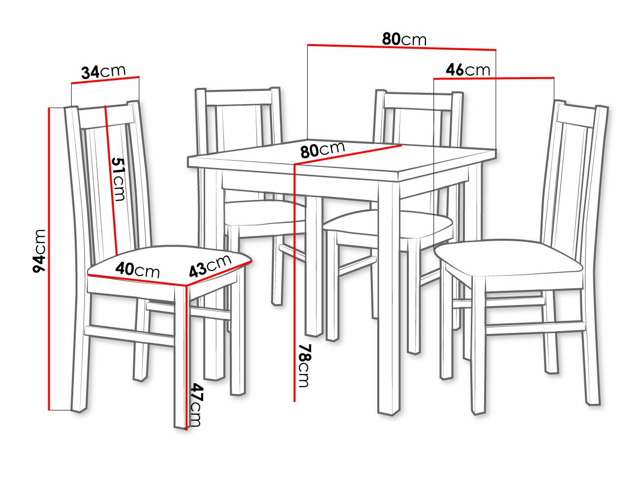 Обеденный гарнитур Victorville 310 (Сонома Дуб)