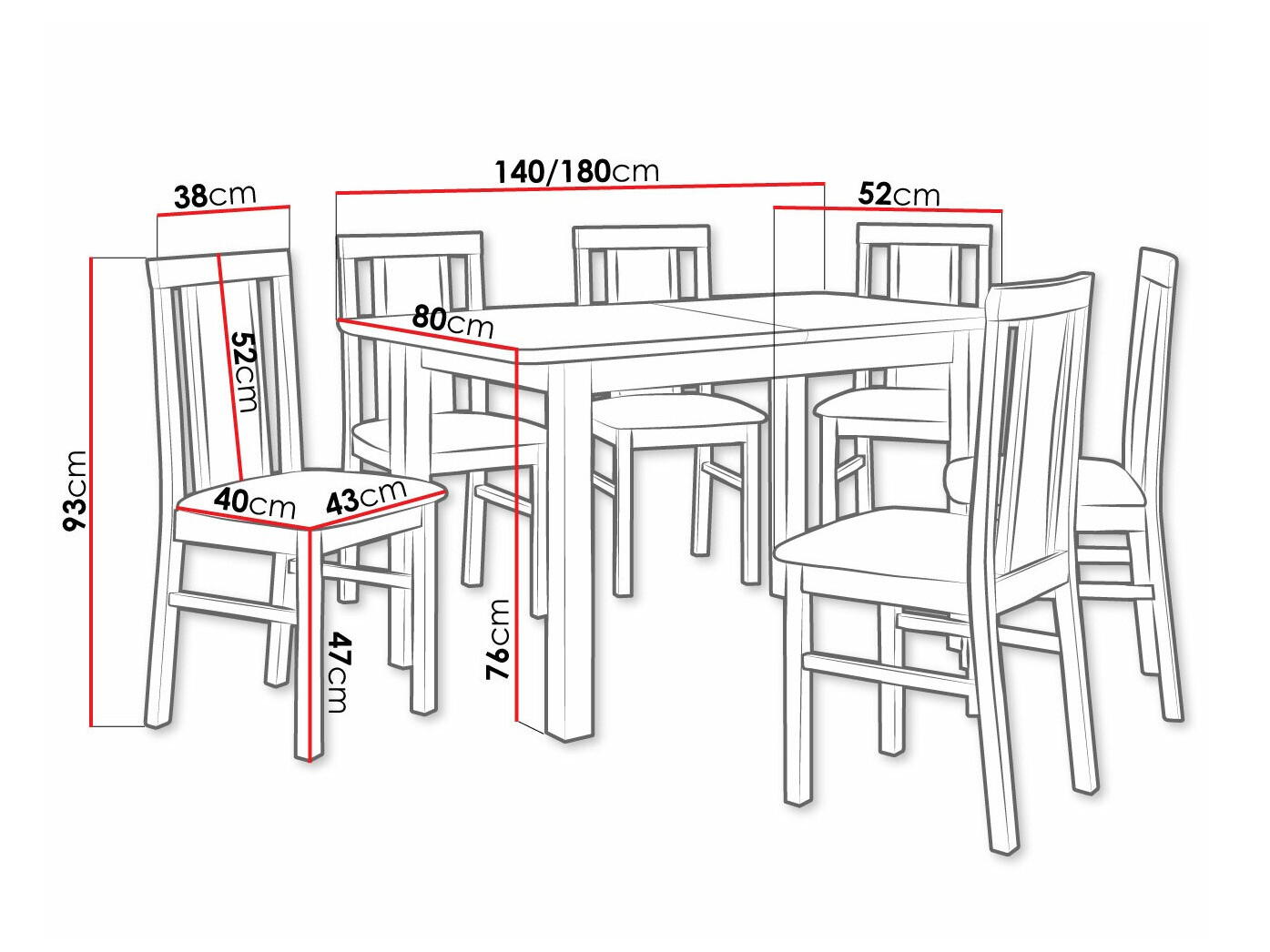 Обеденный гарнитур Victorville 311 (Орех)