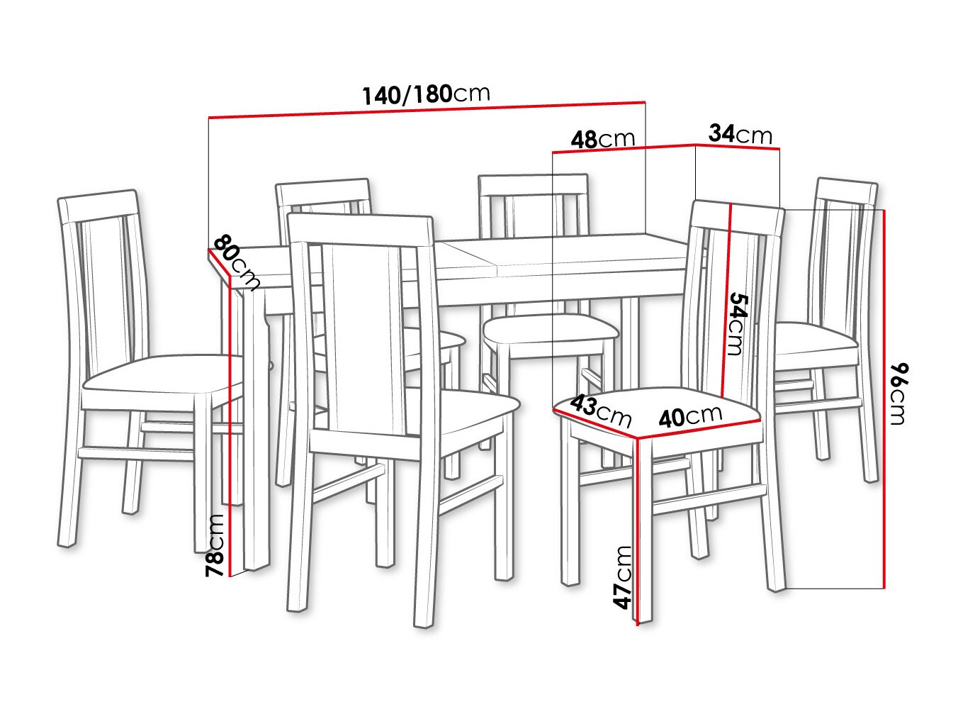 Обеденный гарнитур Victorville 315 (Белый)