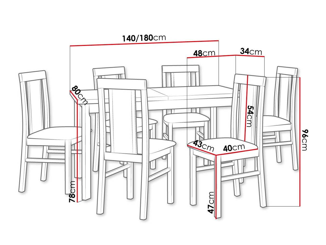 Обеденный гарнитур Victorville 315 (Белый)