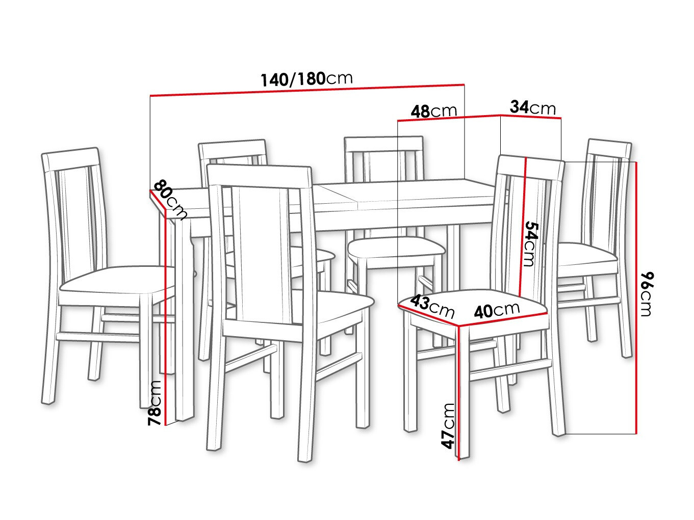 Обеденный гарнитур Victorville 315 (Орех)