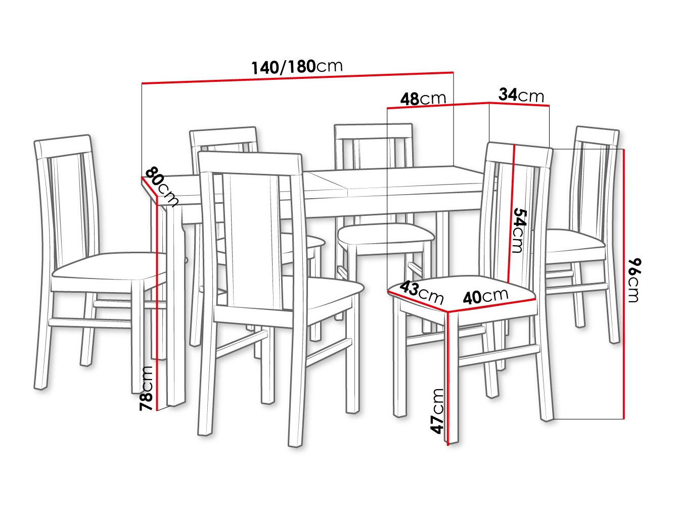 Обеденный гарнитур Victorville 315 (Сонома Дуб)