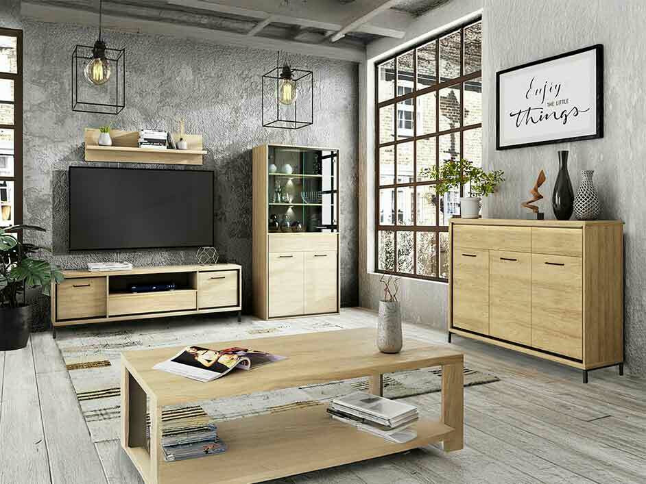 Viesistabas komplekts Etrmoni 118 (Gaišs koks)