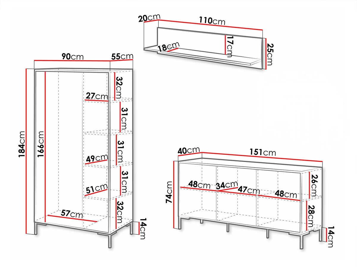 Viesistabas komplekts Fabula I