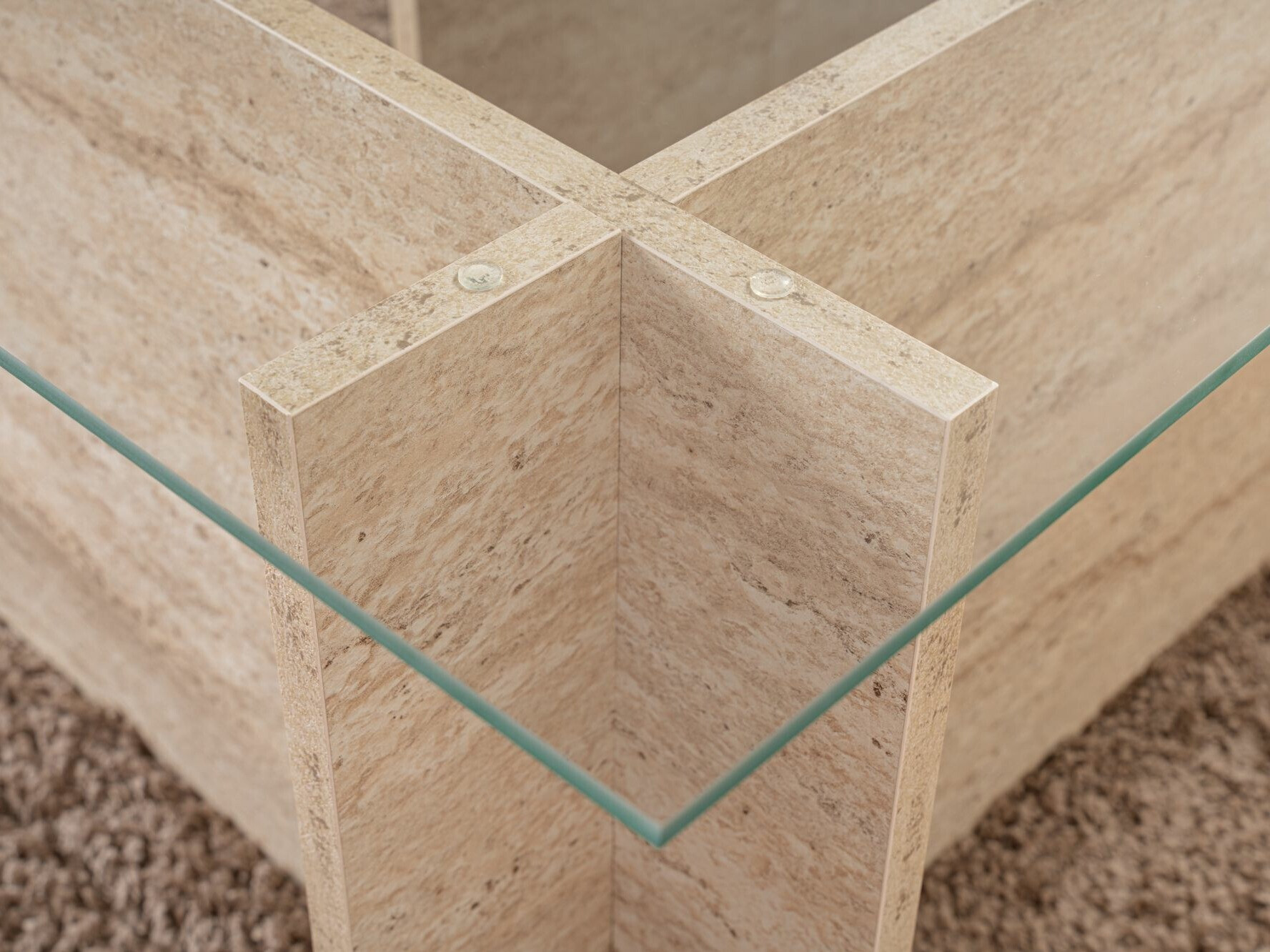 Журнальный столик Novato 112 (Светлый травертин)