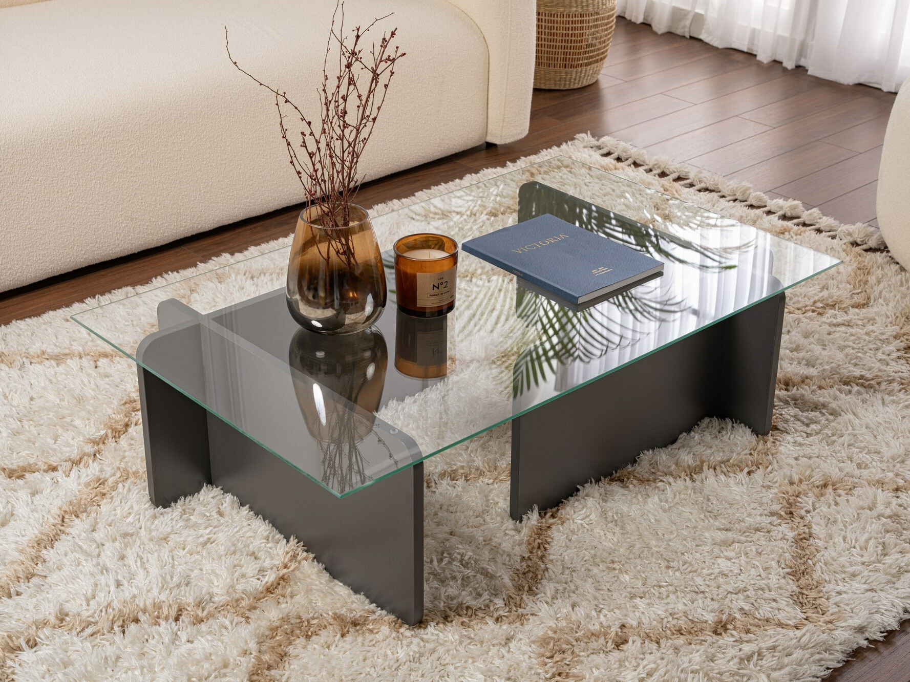 Žurnālu galdiņš Novato 113 (Antracīts)