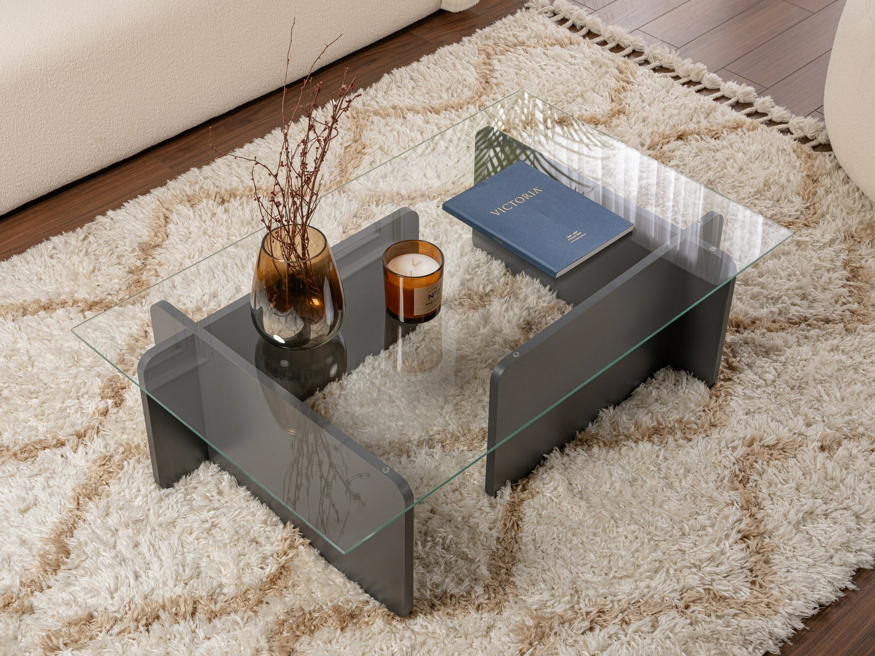 Žurnālu galdiņš Novato 113 (Antracīts)