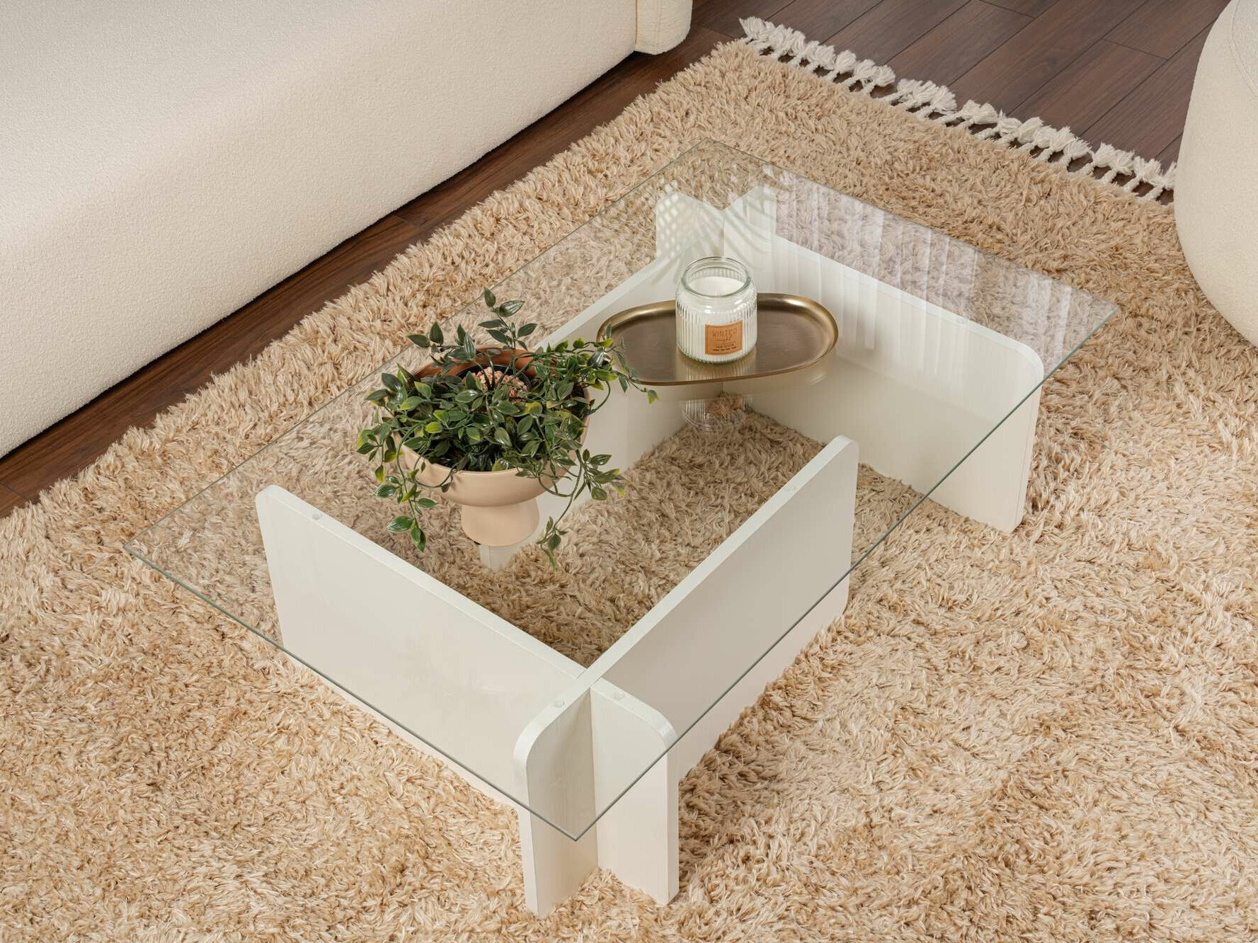 Žurnālu galdiņš Novato 113 (Balts)