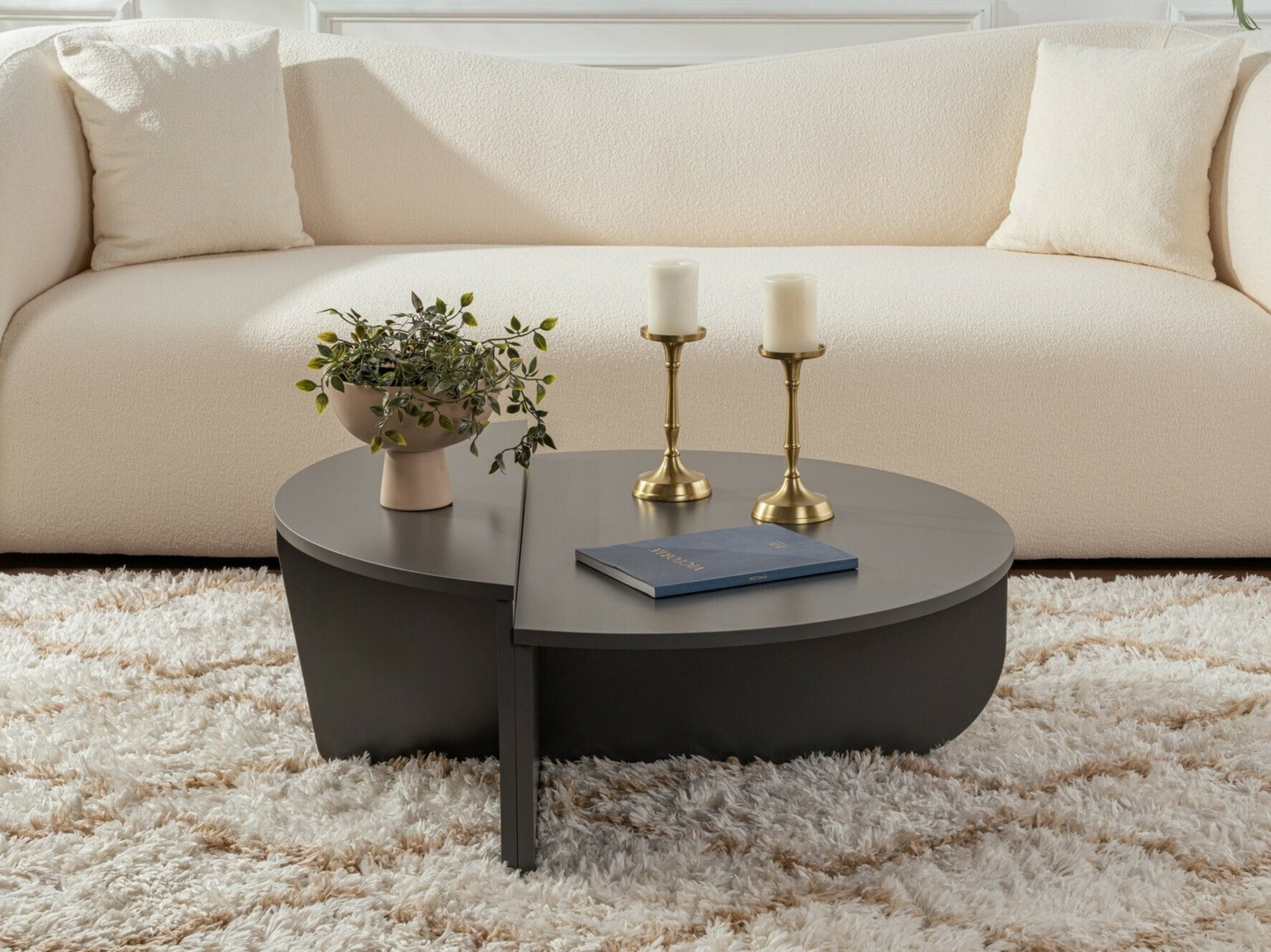 Комплект журнальных столиков Novato 100 (Антрацит)