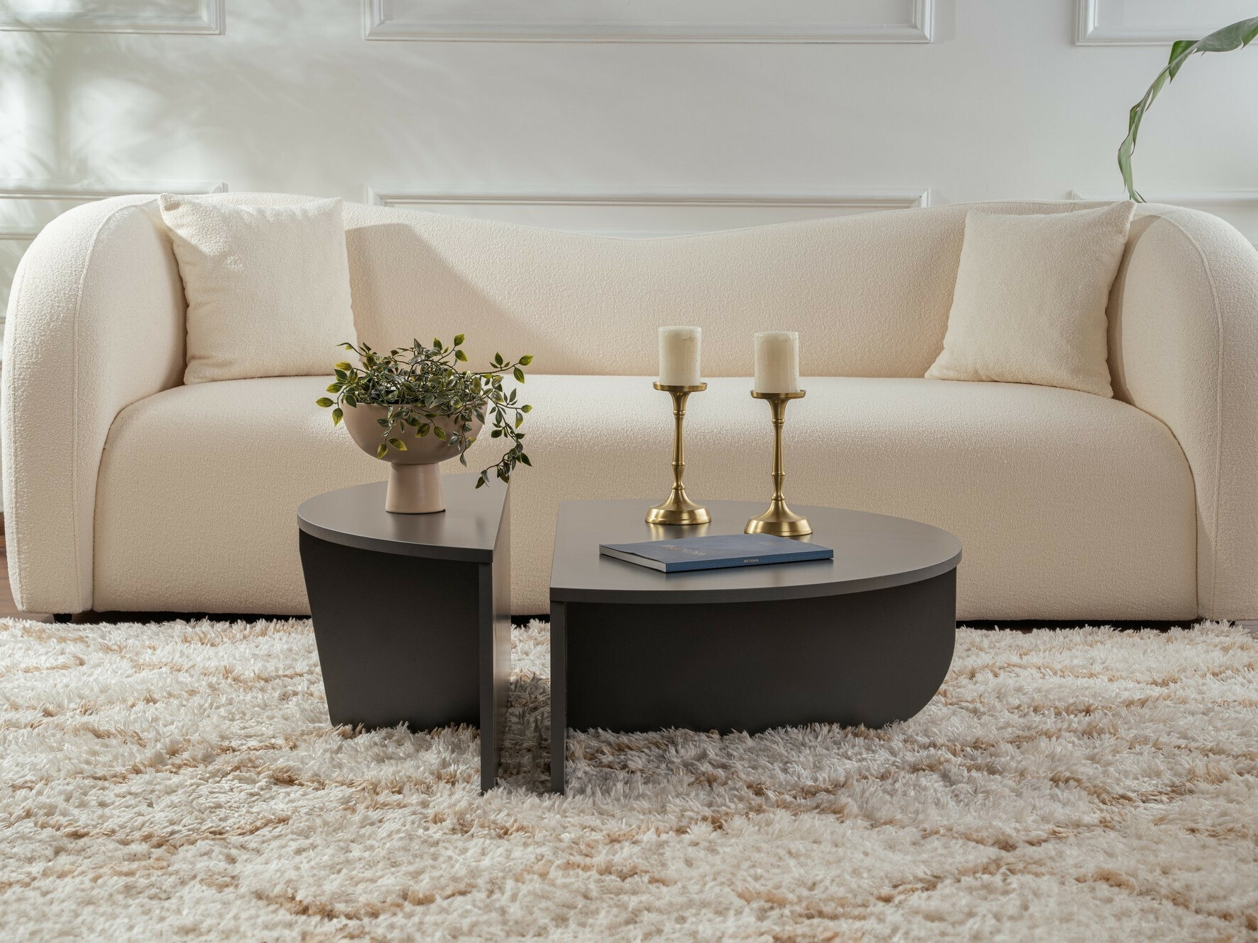 Комплект журнальных столиков Novato 100 (Антрацит)