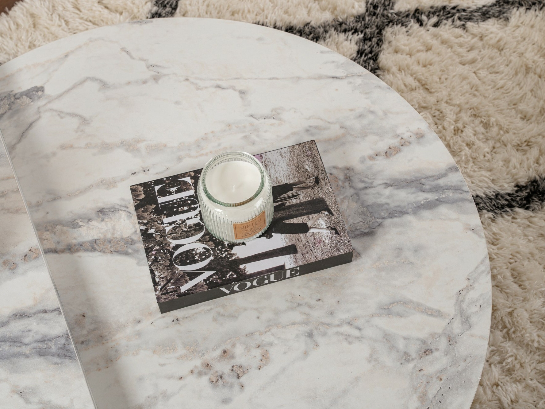 Комплект журнальных столиков Novato 100 (Серый мрамор)